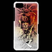 Coque Blackberry Z10 Visage de guerrier en dessin 60