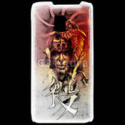Coque LG P990 Visage de guerrier en dessin 60