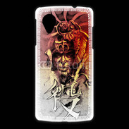 Coque LG Nexus 5 Visage de guerrier en dessin 60