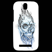 Coque HTC One SV Crâne en dessin 50