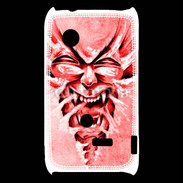 Coque Sony Xperia Typo Monstre en dessin rouge 