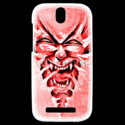 Coque HTC One SV Monstre en dessin rouge 
