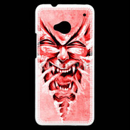 Coque HTC One Monstre en dessin rouge 