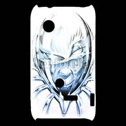 Coque Sony Xperia Typo Monstre en dessin bleu