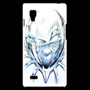 Coque LG Optimus L9 Monstre en dessin bleu