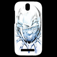 Coque HTC One SV Monstre en dessin bleu