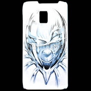 Coque LG P990 Monstre en dessin bleu