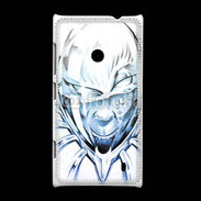 Coque Nokia Lumia 520 Monstre en dessin bleu