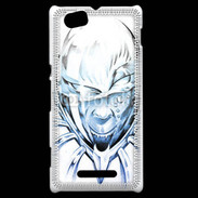 Coque Sony Xperia M Monstre en dessin bleu