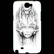 Coque Samsung Galaxy Note 2 Guerrière en dessin 10
