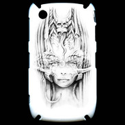 Coque Blackberry 8520 Guerrière en dessin 10