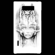 Coque LG Optimus L7 Guerrière en dessin 10