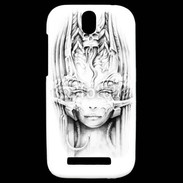 Coque HTC One SV Guerrière en dessin 10
