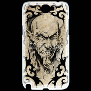 Coque Samsung Galaxy Note 2 Visage tatouée et percée 60