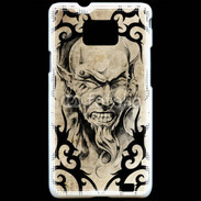 Coque Samsung Galaxy S2 Visage tatouée et percée 60