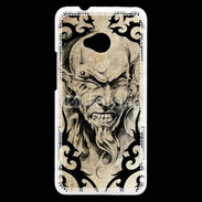 Coque HTC One Visage tatouée et percée 60