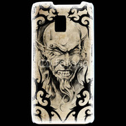 Coque LG P990 Visage tatouée et percée 60