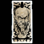 Coque Sony Xperia U Visage tatouée et percée 60