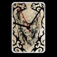 Grande pendule murale Visage tatouée et percée 60