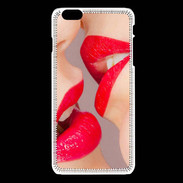 Coque iPhone 6 / 6S Bouche sexy Lesbienne et rouge à lèvres gloss