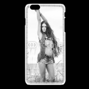 Coque iPhone 6 / 6S Hippie noir et blanc