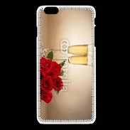 Coque iPhone 6 / 6S Coupe de champagne, roses rouges