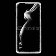 Coque iPhone 6 / 6S Femme enceinte en noir et blanc