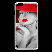 Coque iPhone 6 / 6S Femme élégante en noire et rouge 15