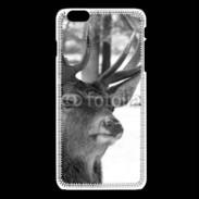 Coque iPhone 6 / 6S Tête de Cerf en noir et blanc