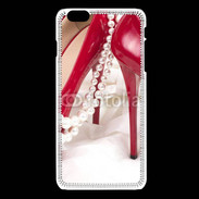 Coque iPhone 6 / 6S Escarpins rouges et perles