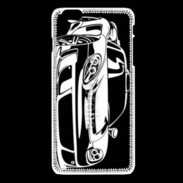 Coque iPhone 6 / 6S Illustration voiture de sport en noir et blanc