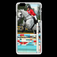 Coque iPhone 6 / 6S Jumping Equitation cheval gris