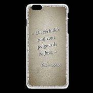 Coque iPhone 6 / 6S Ami poignardée Sepia Citation Oscar Wilde