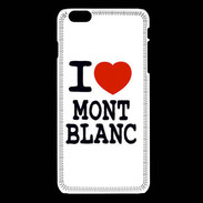 Coque iPhone 6 / 6S I love Mont Blanc