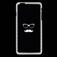 Coque iPhone 6 / 6S moustache noir & blanc