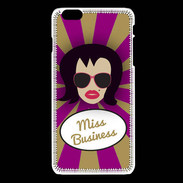 Coque iPhone 6 / 6S Miss business Brune