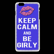 Coque iPhone 6 / 6S Keep Calm Girly Bleu