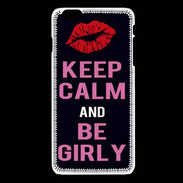 Coque iPhone 6 / 6S Keep Calm Girly Noir