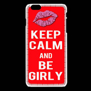 Coque iPhone 6 / 6S Keep calm Girly Rouge