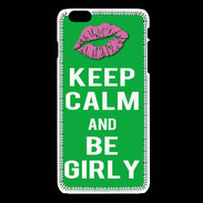 Coque iPhone 6 / 6S Keep Calm Girly Vert