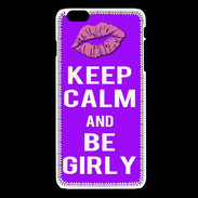 Coque iPhone 6 / 6S Keep Calm Girly Violet
