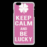 Coque iPhone 6 / 6S Keep Calm Be Lucky Rose