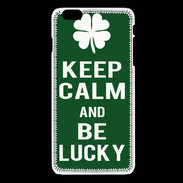 Coque iPhone 6 / 6S Keep Calm Be lucky Vert