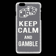 Coque iPhone 6 / 6S Keep Calm Gamble Gris