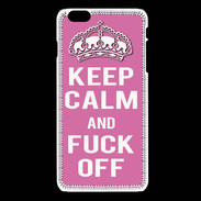 Coque iPhone 6 / 6S Keep Calm Fuck Off Rose