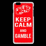 Coque iPhone 6 / 6S Keep Calm Gamble Rouge