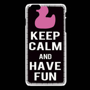 Coque iPhone 6 / 6S Keep Calm Have fun Noir