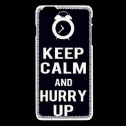 Coque iPhone 6 / 6S Keep Calm Hurry up Noir