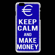 Coque iPhone 6 / 6S Keep Calm Make money Bleu