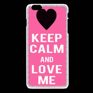 Coque iPhone 6 / 6S Keep Calm Love me Rose